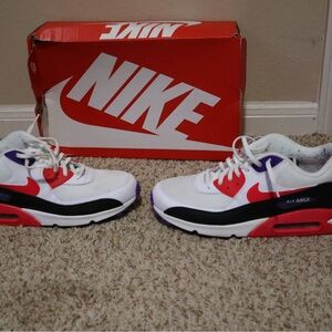 Nike Air Max White Red Purple Shoes